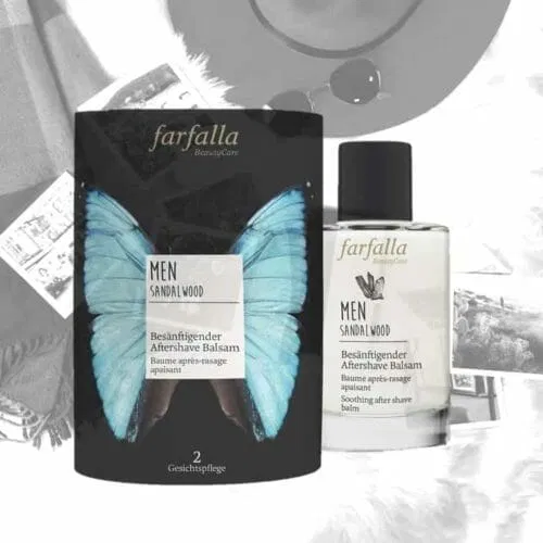 Натуральный бальзам после бритья Сандал Farfalla